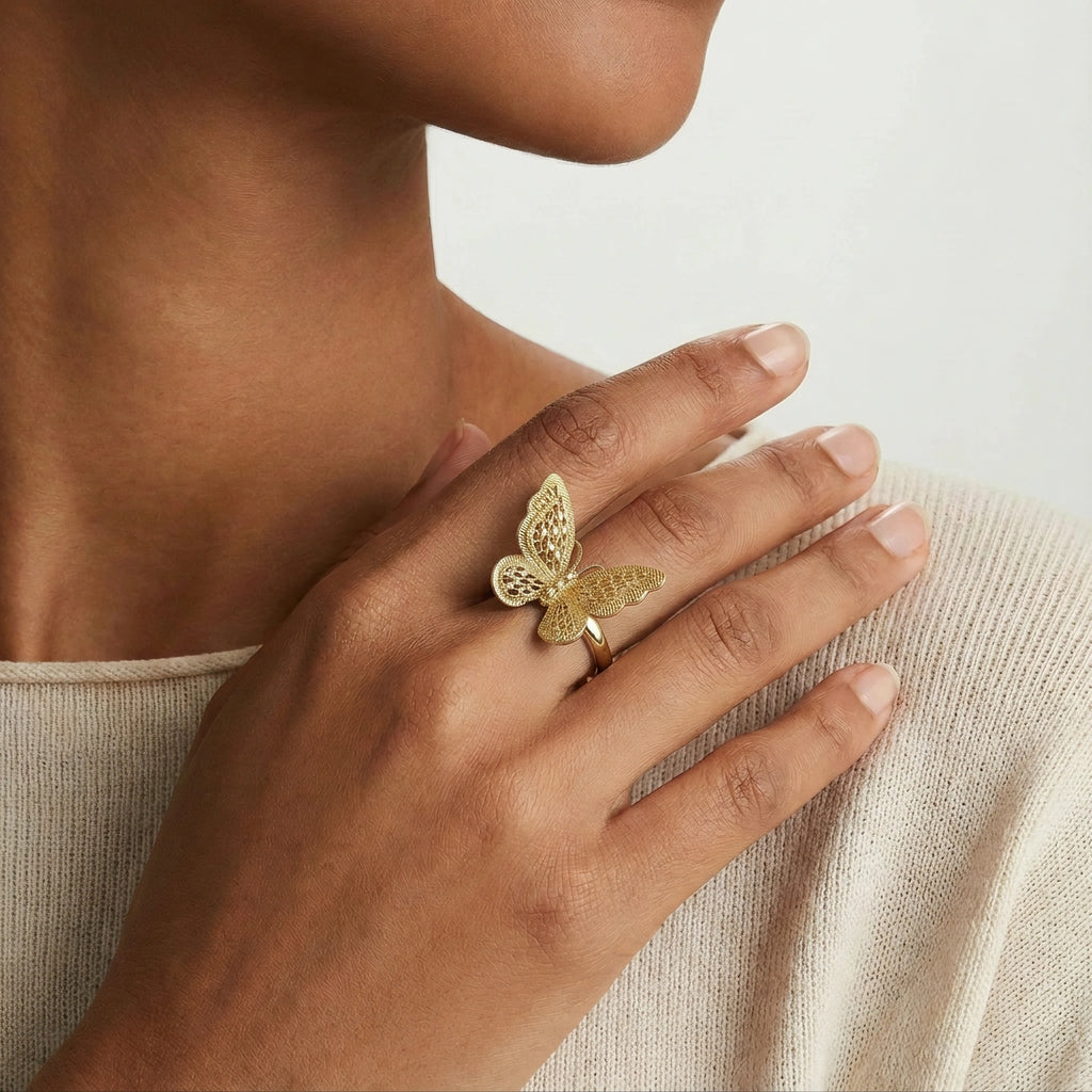 Schmetterling Träume Ring