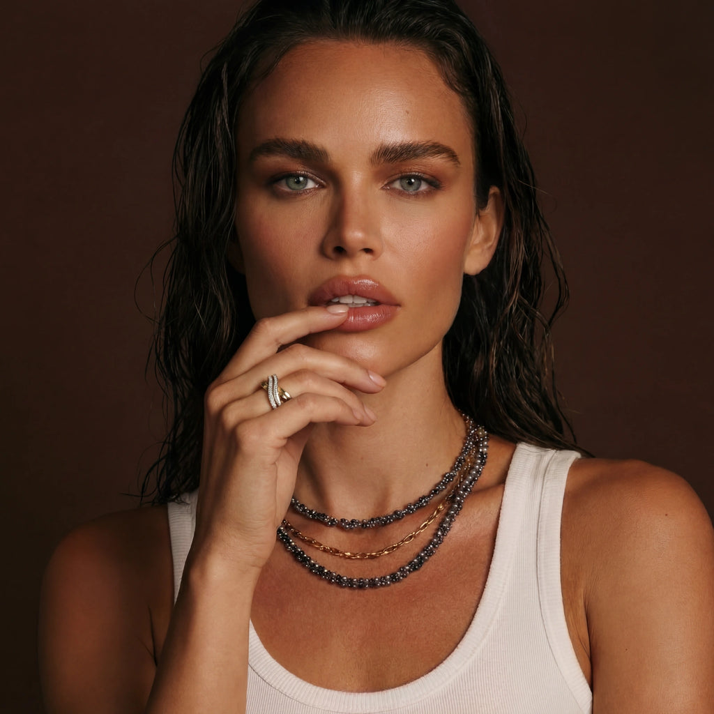 Goldene Wellen Flow Ring